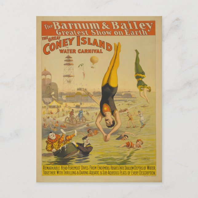 Postal El Poster del Gran Carnaval del Agua de la Isla de (Anverso)