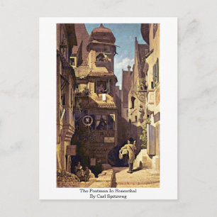 Postal El Postman De Rosenthal Por Carl Spitzweg
