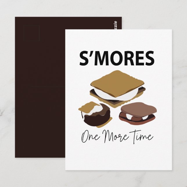 Postal El postre de Smores S'mores una vez más (Anverso / Reverso)
