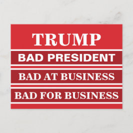 Postal El presidente antiTrump vota azul