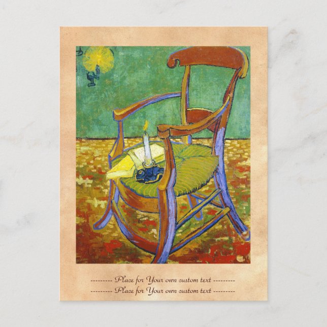 Postal El presidente de Gauguin, vincent van gogh, pintur (Anverso)