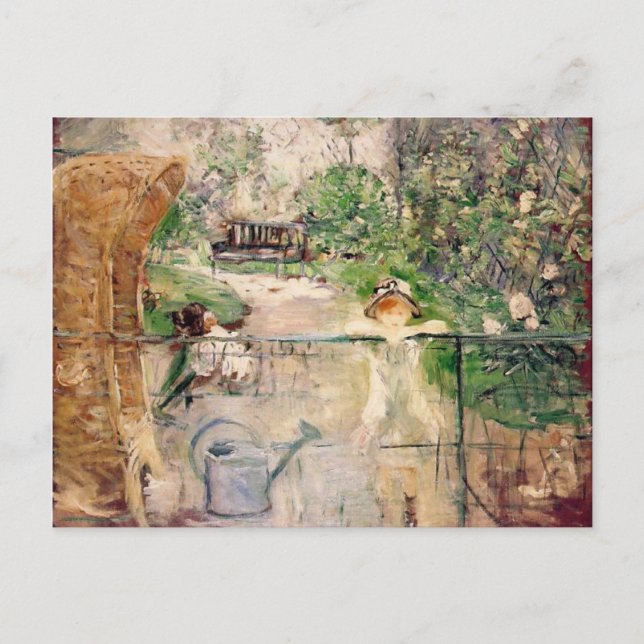 Postal El presidente de la canasta, Berthe Morisot (Anverso)