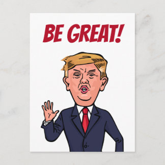 Postal El presidente Donald Trump es gracioso ser un gran