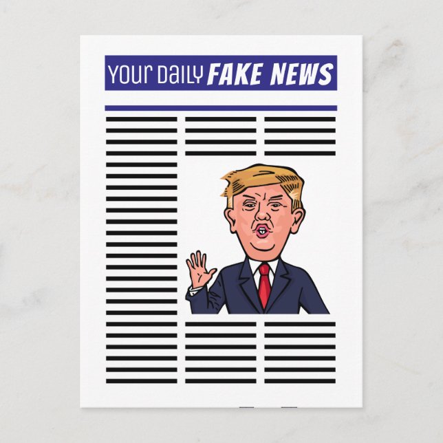 Postal El presidente Donald Trump falso Personalizado de  (Anverso)