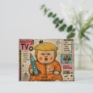 Postal El Presidente Niño Divertido