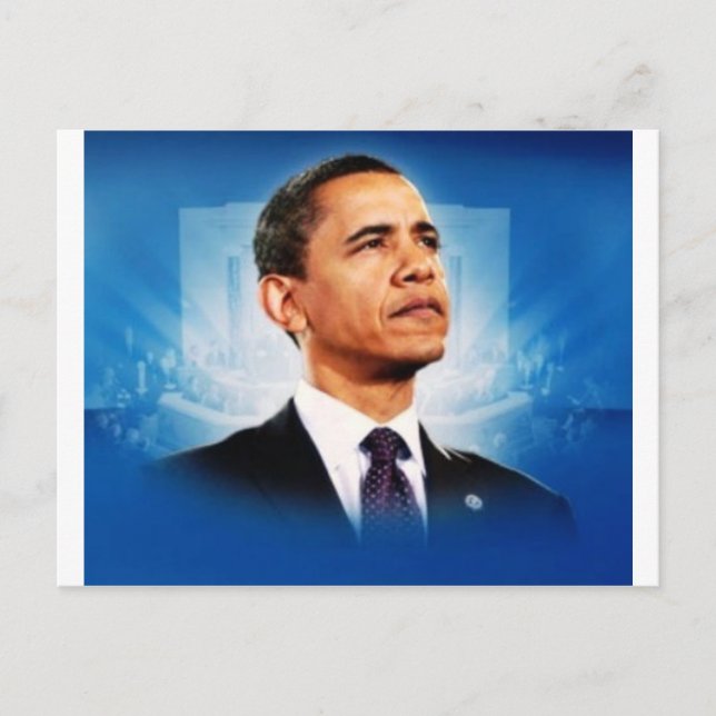 Postal El presidente Obama (Anverso)