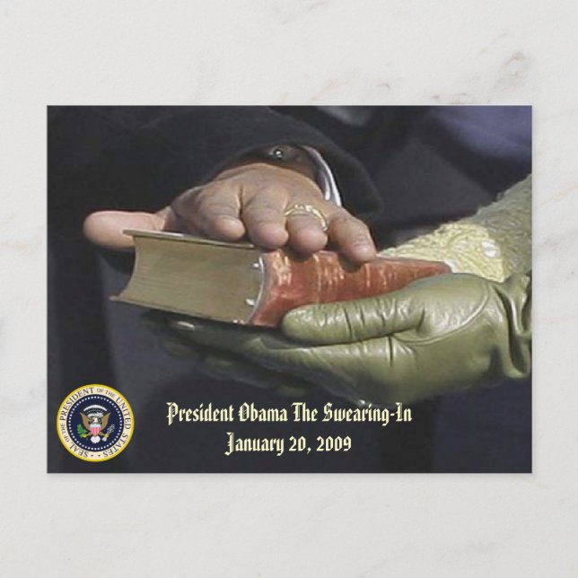 Postal El presidente Obama conmemorativo (Anverso)