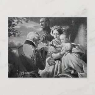 Postal El primero de mayo de 1851, grabado por Werner