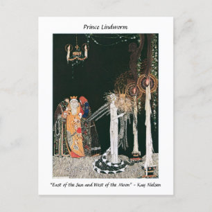 Postal El príncipe Boda  fantasía Art Nouveau