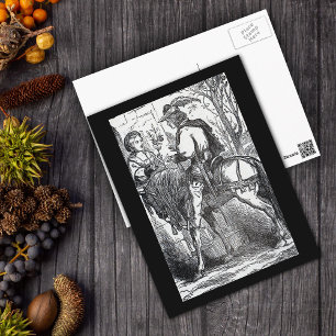 Postal El príncipe de la historia de hadas en la princesa