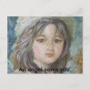 Postal El príncipe del ángel, un ángel te salva.