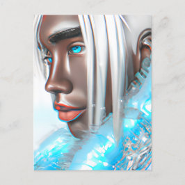 Postal El príncipe helado Melanin Black Boy Magic Bruh Wi