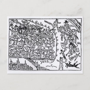 Postal El príncipe Rupert escondido en un frasco