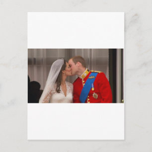 Postal El Príncipe William y la Princesa Kate