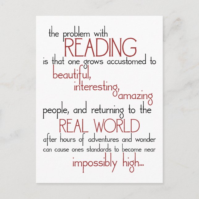 Postal El problema de la lectura (Anverso)