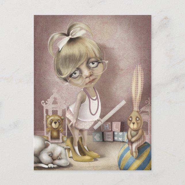 Postal El profesor (Anverso)