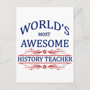 Postal El profesor de Historia más asombroso del mundo
