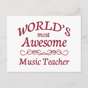 Postal El profesor de música más impresionante del mundo