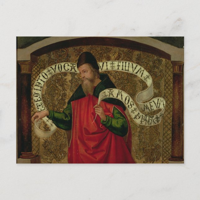 Postal El profeta Amos, 1535 (Anverso)