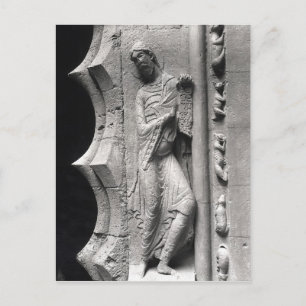 Postal El profeta Isaías desenrollando una característica