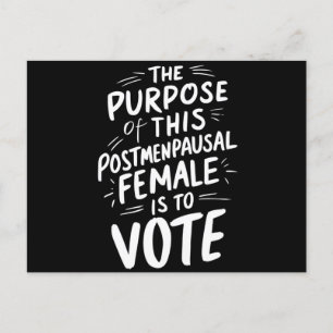 Postal El Propósito De Este Post Menopausal Harris Walz