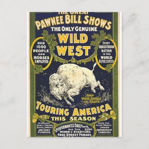 Postal El proyecto de ley Great Pawnee se muestra. El úni