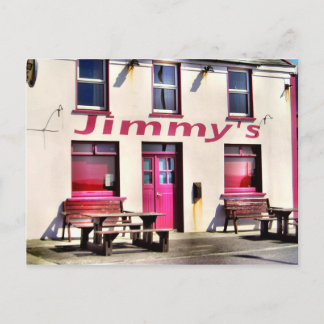 Postal El pub irlandés de Jimmy