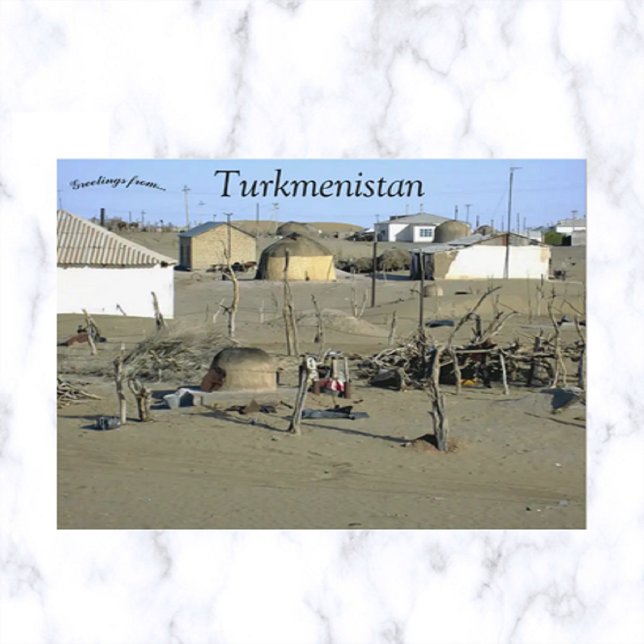 Postal El pueblo de Erbent en Turkmenistán (Subido por el creador)