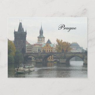 Postal El puente Carlos de Praga República Checa