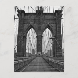Postal El puente de Brooklyn en la ciudad de Nueva York