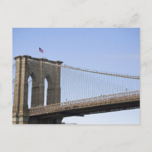 Postal El puente de Brooklyn en la ciudad de Nueva York, 
