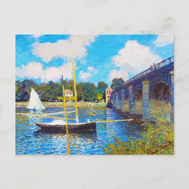 Postal El puente de Claude Monet (Anverso)