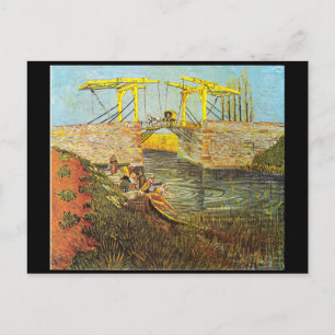 Postal El puente de Langlois en Arles. Van Gogh