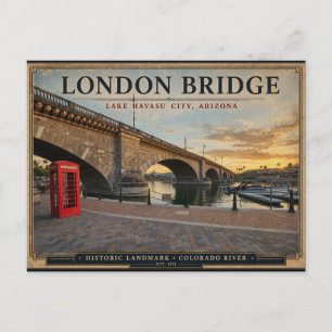Postal El Puente de Londres Lago Havasu Arizona