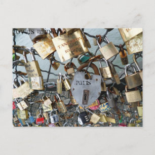 Postal El puente de los amantes bloquea el monumento al S