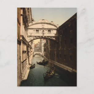 Postal El puente de los suspiros II, Venecia, Italia