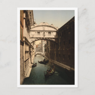 Postal El puente de los suspiros II, Venecia, Italia