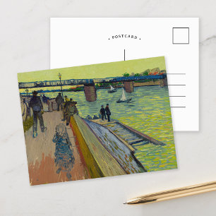 Postal El Puente de Trinquetaille   Vincent van Gogh