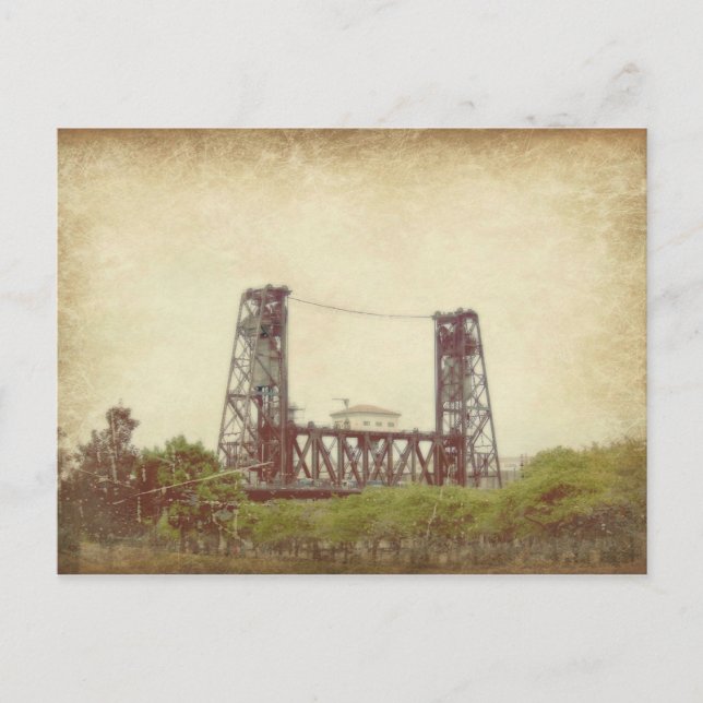 Postal El puente del acero en Portland, Oregón (Anverso)