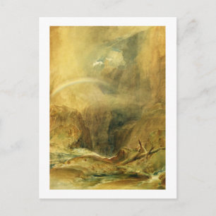 Postal El puente del diablo, paso del St. Gotthard,