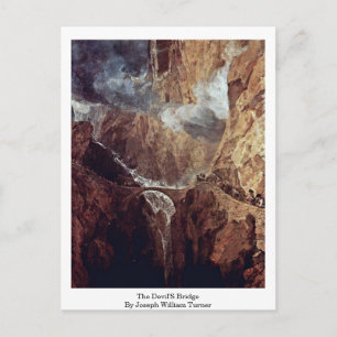 Postal El Puente Del Diablo Por Joseph William Turner