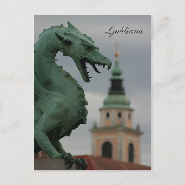 Postal El puente del dragón (Anverso)