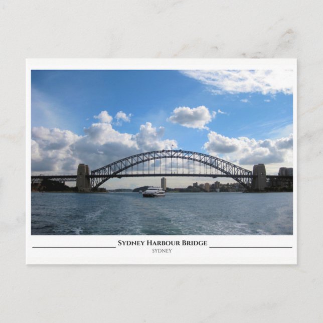 Postal El puente del puerto de Sydney (Anverso)