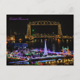 Postal El puente elevador aéreo y Bentleyville Minnesota