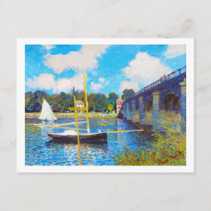 Postal El Puente en Argenteuil Claude Monet