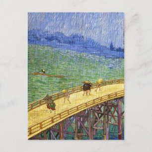 Postal El puente en la bella arte de Vincent van Gogh de