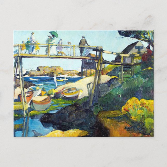 Postal El puente gay Maine USA (Anverso)