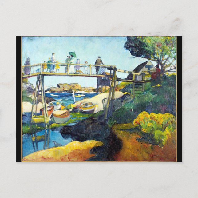 Postal El puente gay Maine USA (Anverso)