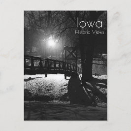 Postal El puente giratorio en Ames Iowa