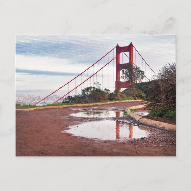 Postal El puente Golden Gate (Anverso)